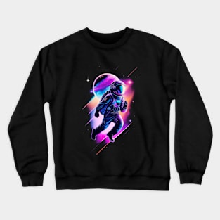 Astronaut in Space Crewneck Sweatshirt